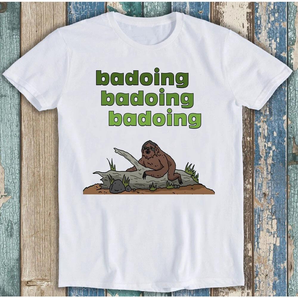 

Sloth badoing Fun Printed Tshirt for Women and Unisex Funny Casual Top Comfortable Loose Short Sleeve Unisex Tshirt M