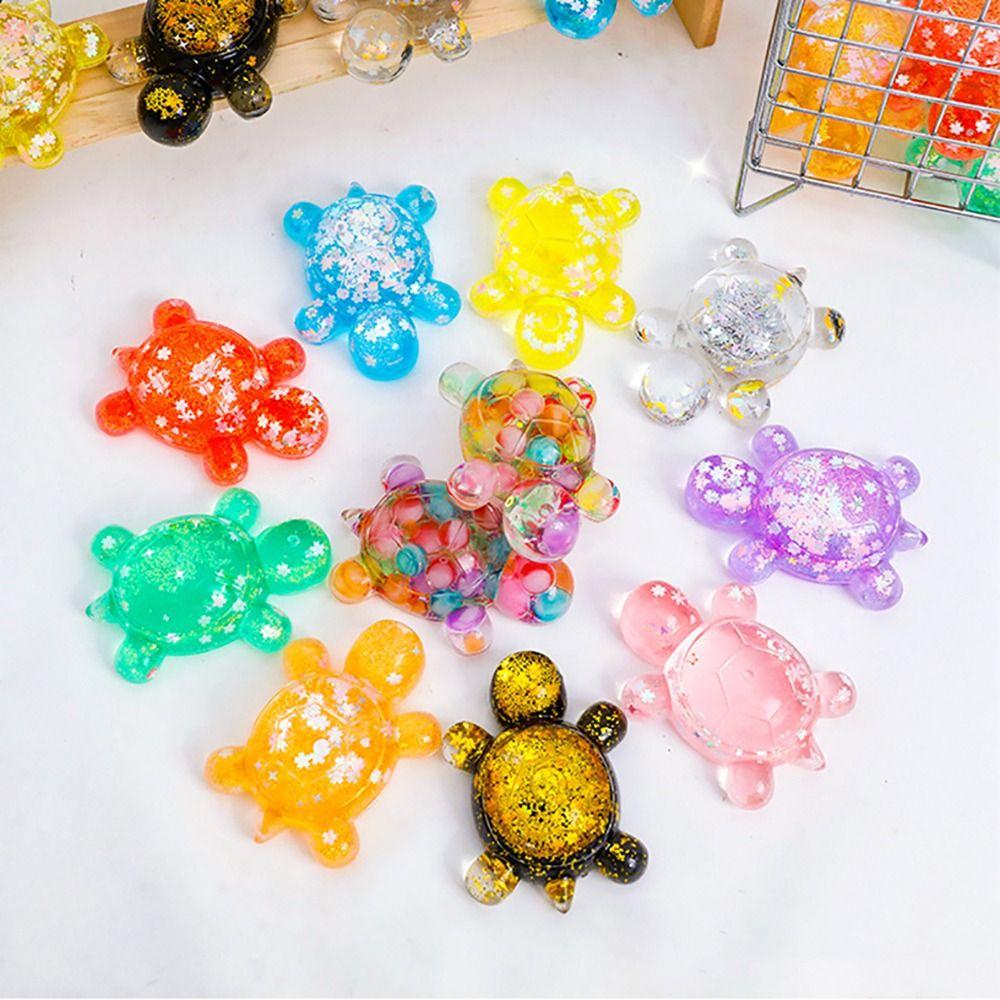 Flash Flowing Sand Turtle Figurine Color Fish Tank Decoration High Quality Car Interior Ornament