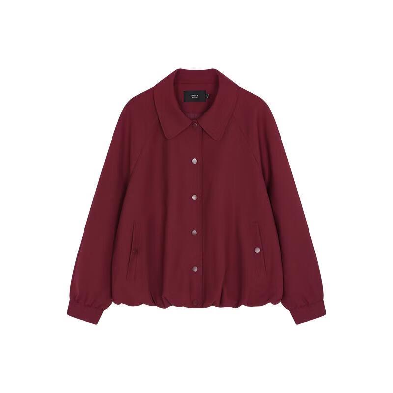 Women s Retro Red Casual Short Jacket M