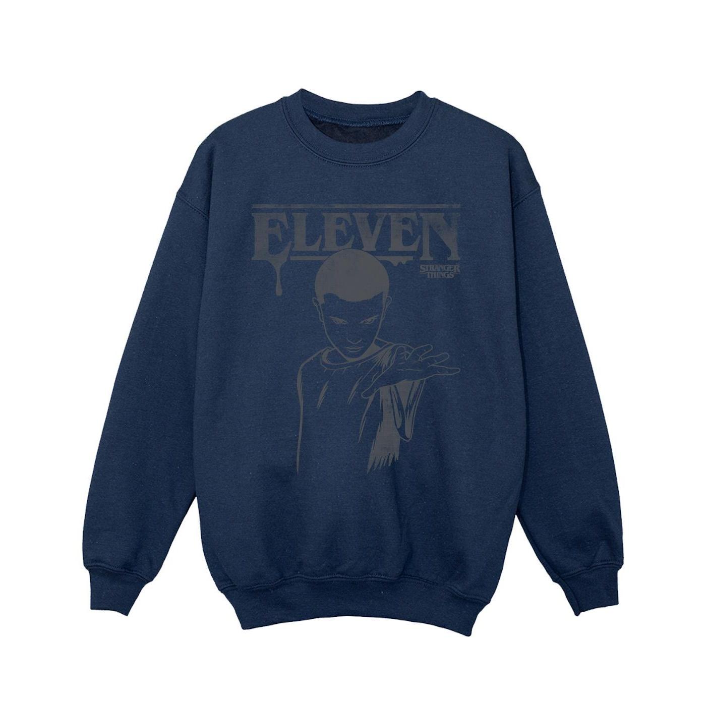 Sudadera de Netflix para chicas de Stranger Things: Dark Eleven 9-11 Years azul marino