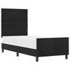 Boxspring Bed with Headboard Black 80 X 200 Cm Velvet