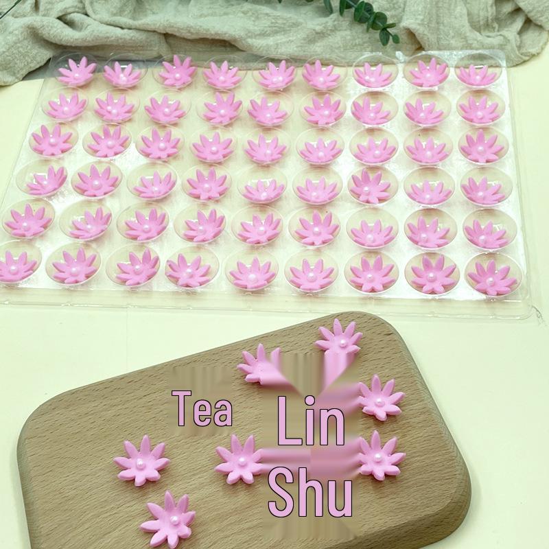 3D Chocolate Flower Decorations - 108 Pieces