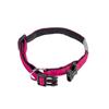 Collier pour chien - NOBBY PET - Soft Grip - Rose/Noir - Doublure confortable - Fermeture anti-surcharge