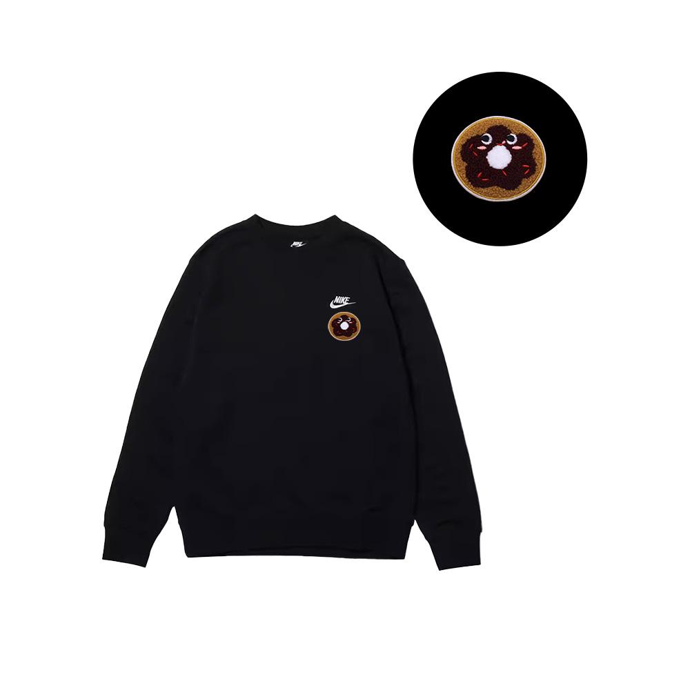Nike Customizable Outdoor Breathable Urban Commuting Versatile Logo Round Neck Pullover Long Sleeve Sweatshirt BV2667-010(TEAM1061-G4)