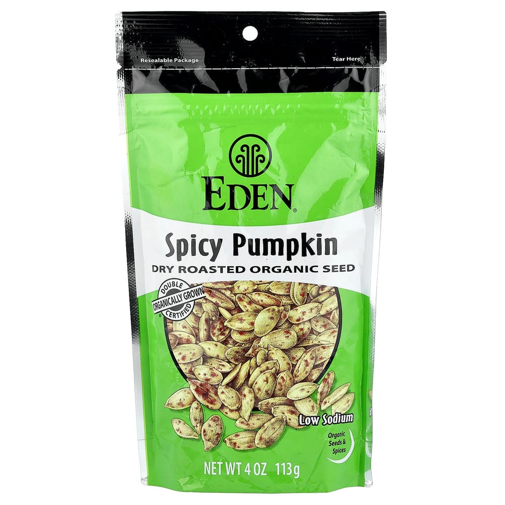 Eden Foods Spicy Roasted Pumpkin Seeds, 4 oz (113g)