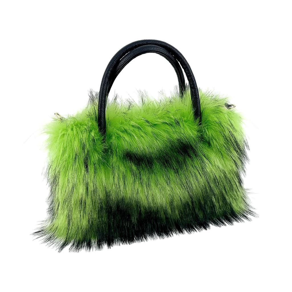 2025 Luxury New Design Women's Faux Fur Handbag Winter Soft Warm Bag Girls Fluffy Large Capacity Tote bag High Quality Fur Purse