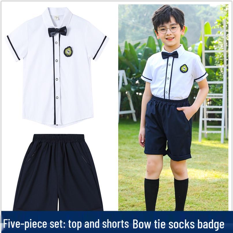 

Summer Kindergarten and Elementary School Choir and Graduation Uniform 180 with Socks and Bowtie