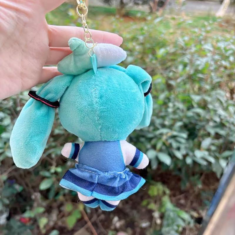 Cute Hatsune Miku Plush Keychain Kawaii Bag Pendant Soft Stuff Accessories For Birthday Gift
