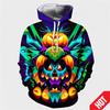 Autumn 3D Fun Pumpkin Pattern Printed Hoodies Fashionable Casual Sports Long Sleeved Men's Hooded Sweatshirts