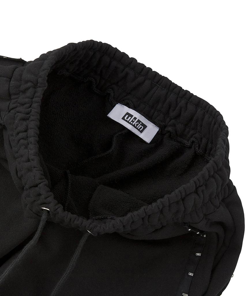 ULKIN Hook Tape Sweatpants_Black