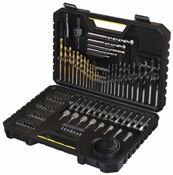 Foret - STANLEY - STA7205-XJ - Lot de 100 forets hex - Métal et Plastique - Jaune