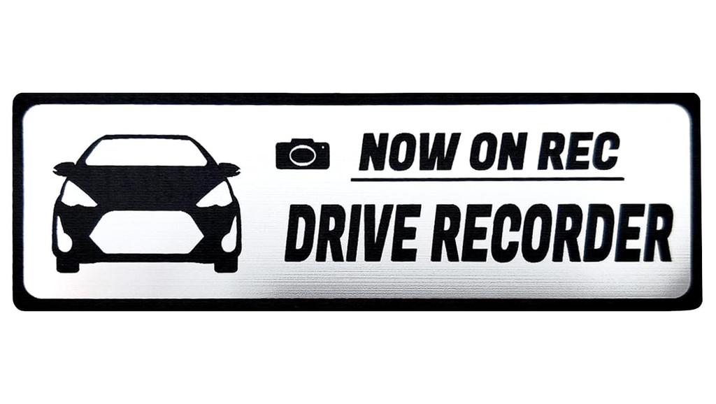 Honami Works AQUA 10 Series NHP10 Dash Cam Equipped Vehicle Emblem Dash Cam Sticker Mid-Term