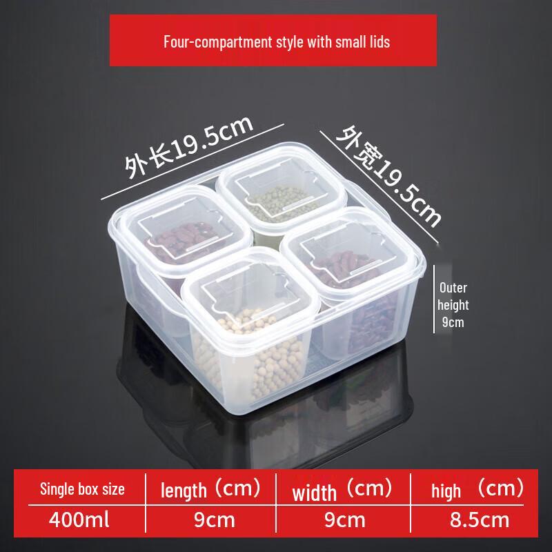Huihuang Multi-Compartment Plastic Food Storage Box