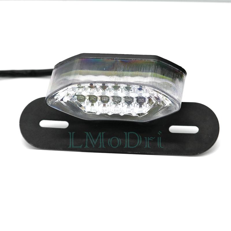 LMoDri Motorcycle Portable Integrated LED Brake Turn Signals Tail Lights Motorbike Rear Turn Indicators Accessories Brake