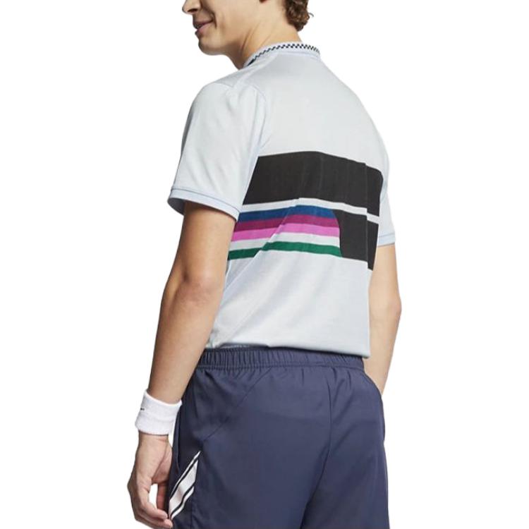 Nike Court Quick-Dry Breathable Sports Polo Shirt Men Tops Gray AJ7848-442