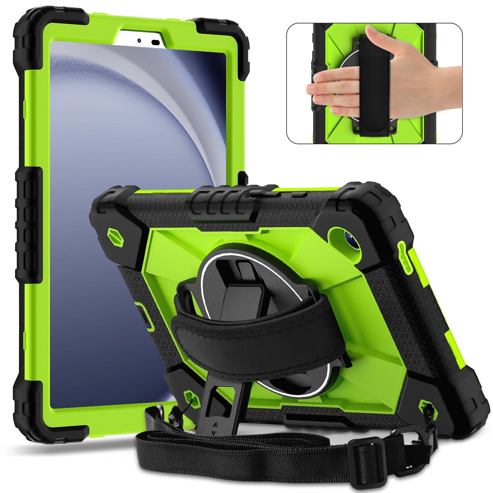 Armor Stand Hoesje Voor Universele Samsung Tab A11 A9 8.7  SM-133 X135 X110 X115 X117 Roterende Cover Schouderband A9 8.7inch X110 X115