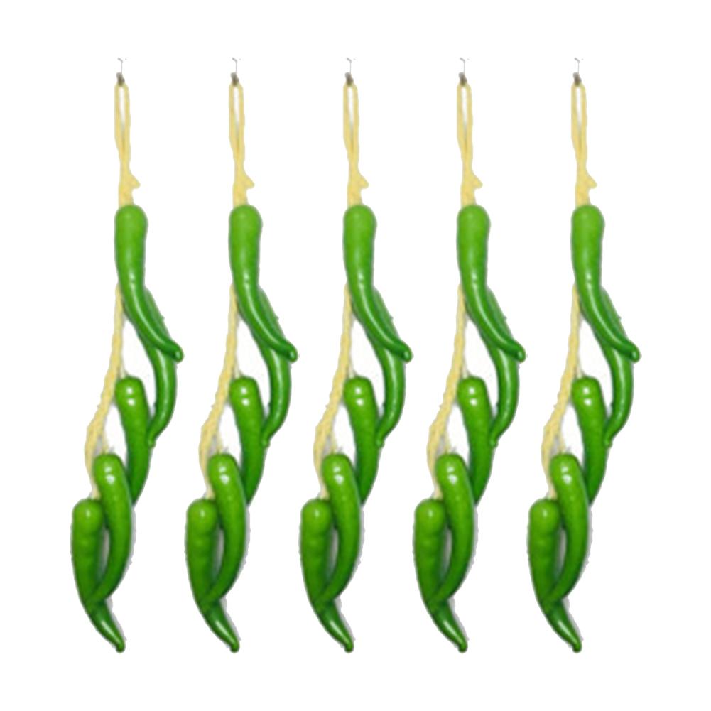 Dining Area Decoration About 50-55cm Hanging String Decoration Holiday Ornament Rustic Chili Pepper Dried Pepper Decoration
