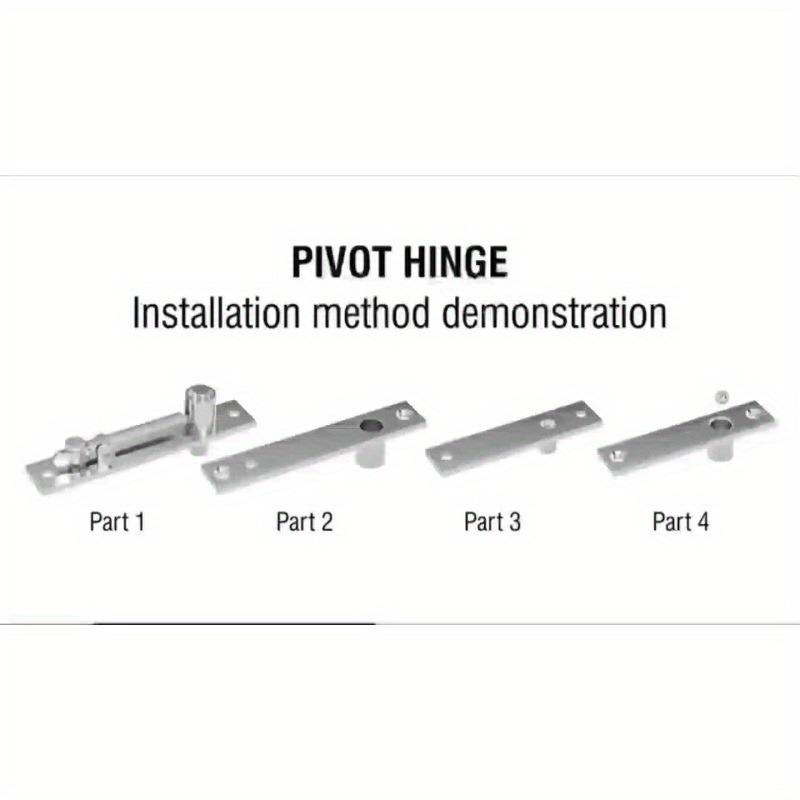 1Pair 360° Rotate Hidden Door Hinge Heavy-duty Stainless Steel Hinge Kit with Ball Buckle for Wooden Secret Door Bookshelf