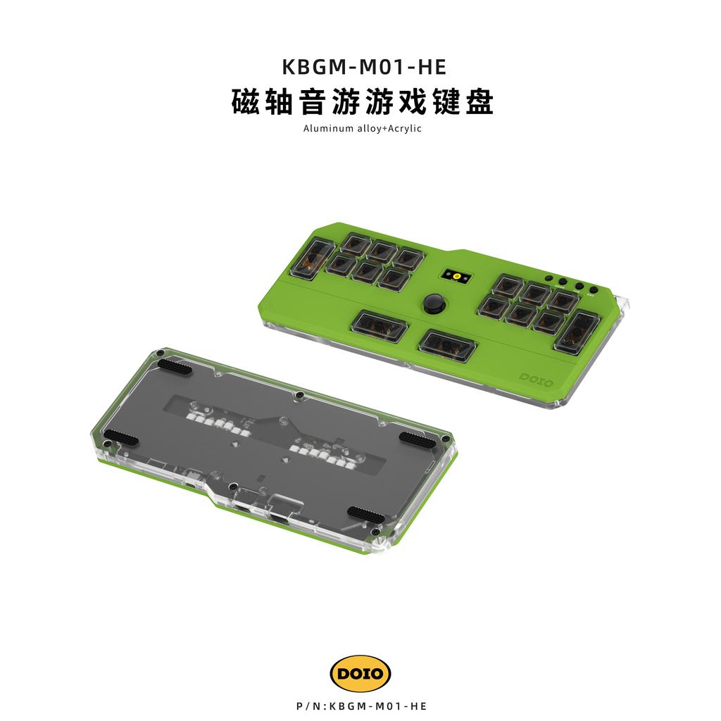 DOIO HITBOX KBGM M01 HE Custom Aluminum Wired Acrylic Low Magnetic Keypad for OSU DJMAX Muse Dash EZ2ON Gamer Accessory Gift