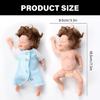 7’’ Handheld Reborns Doll Life Like Baby Girl Doll Parenting Game Doll Nursery Room Decors Reborns Doll