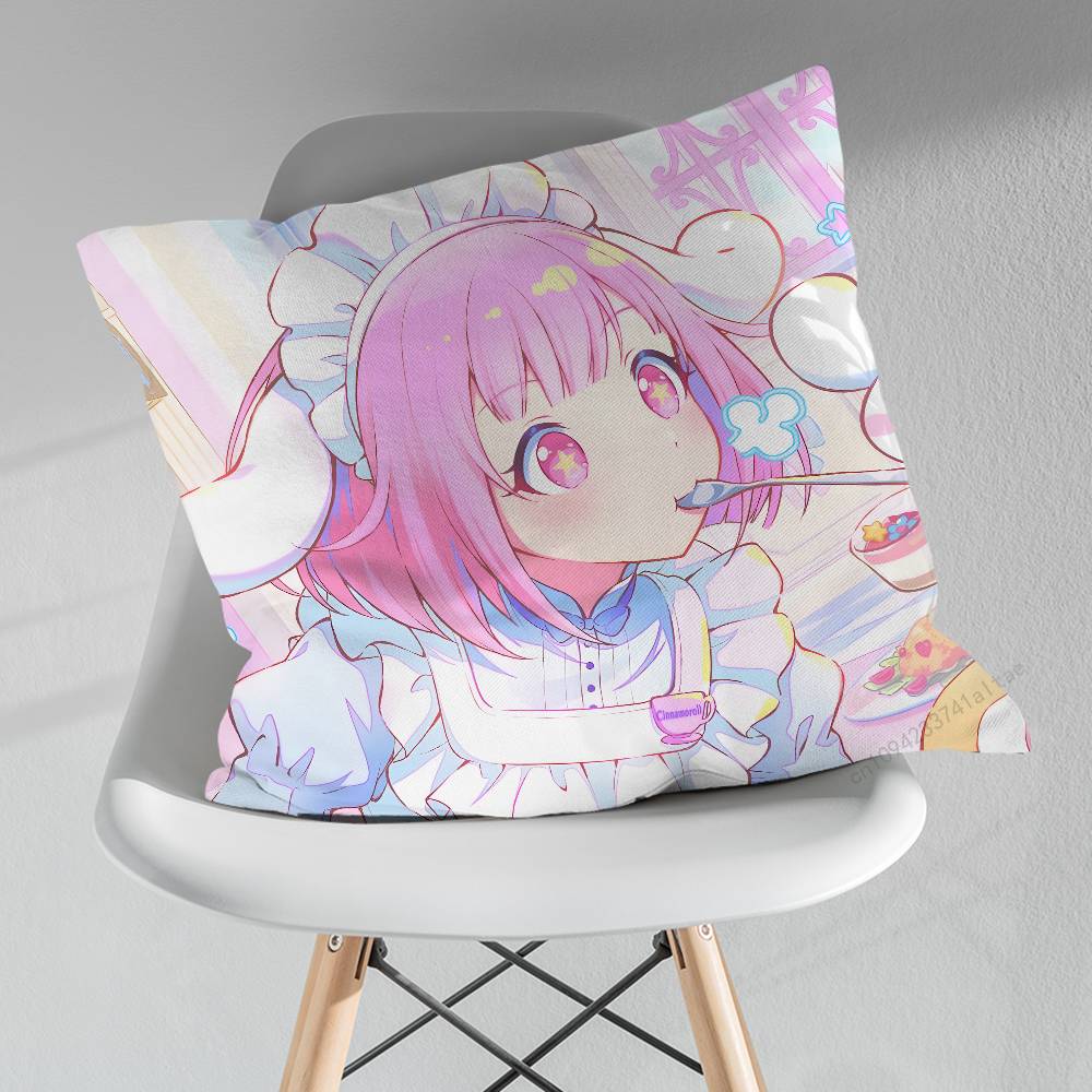 Anime Project Game SSEKAI Various Sizes Square Pillow Case For Car Home Bedchamber Decor Birthday Gift