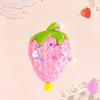 Strawberry Squeeze Toy with Sequins Realistic Strawberry Shape Stress Ball Slow Rebound Simulation Fruit Sensory Fidget Toy