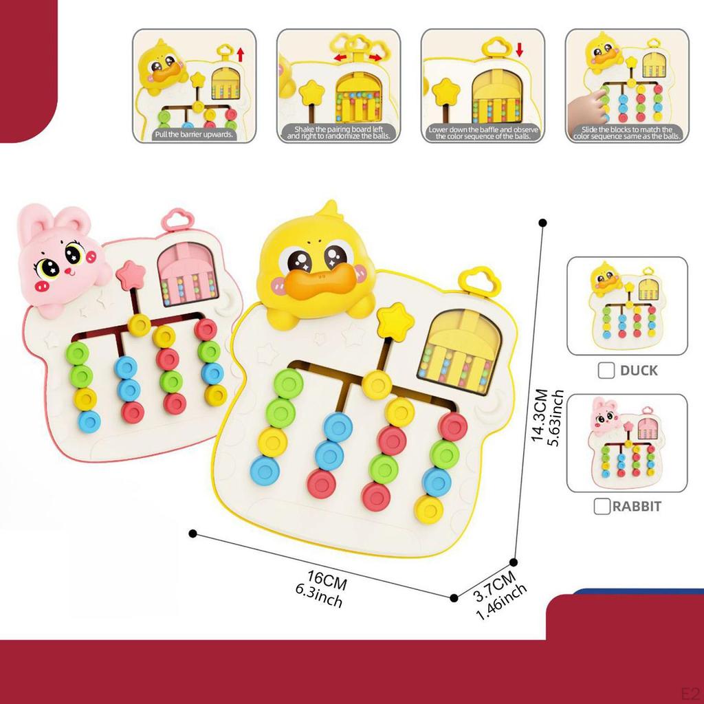 Color Matching Puzzle Toys Brain Teasers Early Education Preschool Birthday Gift 4