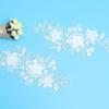 Embroidery Plus Bone Pair Flower Car Bone Handmade Three-Dimensional Diy Chiffon Multi-Layer Patch Sticker Headdress Accessories Clothing Veil