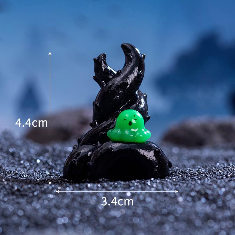 1Pc Wizard Ghost Pumpkin House Figurines Resin Ornaments Halloween Decorations Micro Landscape Ornament Diy Desktop Decor