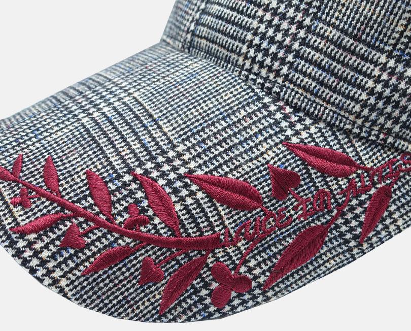 Mimisiu Laurel Check Ball Cap_Gray
