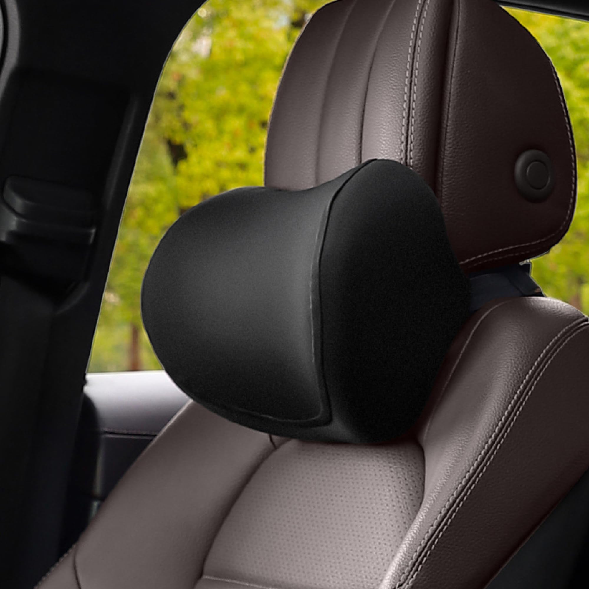 

Be Oshare Car Neck Neck Memory Foam Memory Suitable for Driver and Passenger Easy Japanese Staff Support Pad, Headrest, Cushion, Pillow, High-Density