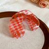 French Simple Transparent Acrylic Mesh Flower Hairpin Delicate Shark Clip Design Hair Accessories