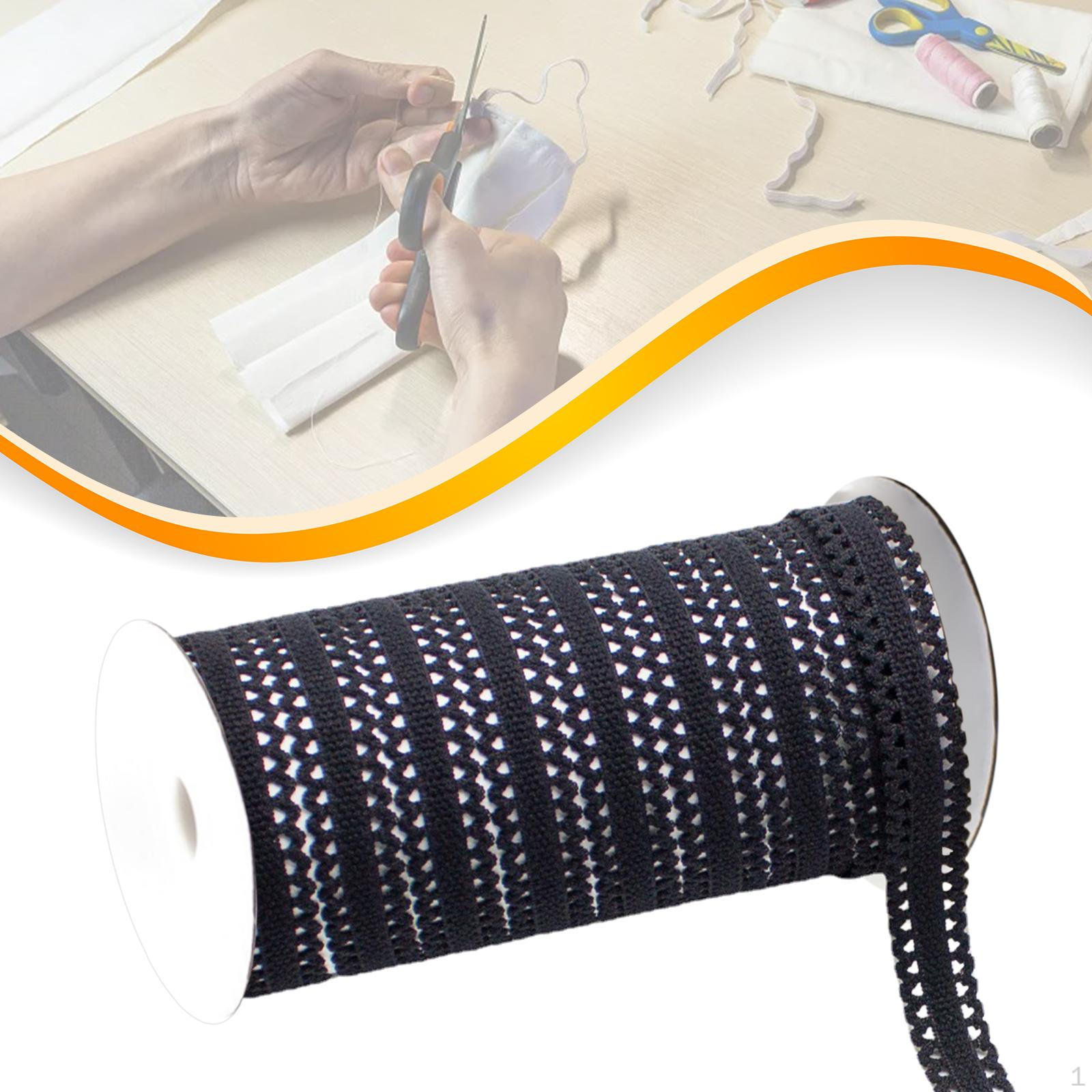 

Косая лента 1 рулон 10 ярдов Тяжелая эластичная нейлоновая плетеная веревка Подшивка полиэфирной эластичной тесьмы