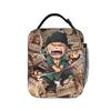 Zoro Village Manga Lunch Bag Ones Pieces Picnic Lunch Box For Girl Boy Funny Print Thermal Tote HandbagsPortable Cooler Bag