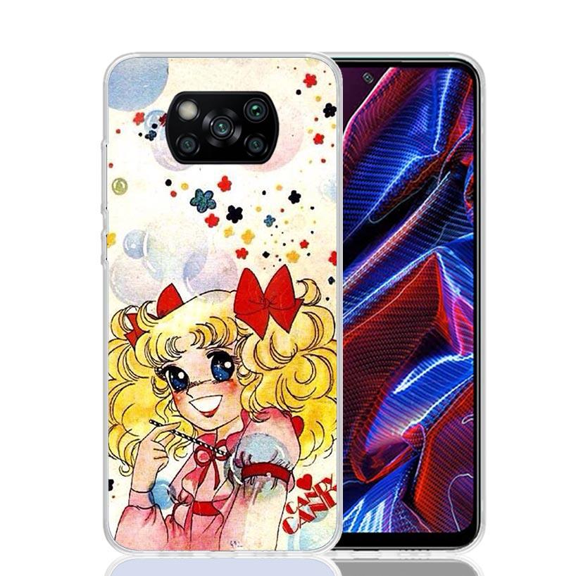 Anime Candy Phone Case For Xiaomi Poco F7 Ultra X7 X6 Pro X5 Redmi 15 15C 13 13C 12 12C 10 10A 10C 9 9A 9C 9T Shell Poco X7 X6 X