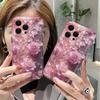 Vibrant Red Rose Floral Clear Phone Case for iPhone 17 16 15 14 13 12 11 16E Series Pro Max Plus Double Layer Protection