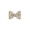 14K Gold Filled Zircon Butterfly Bow Tie Spacer Beads for DIY Jewelry Necklace Crafting