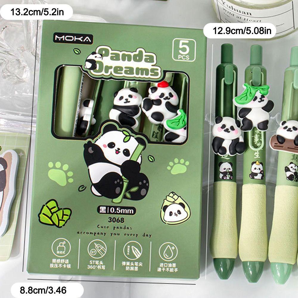 5Pcs Quick-drying Neutral Pen Press Question Pen High-value Ballpoint Pen  Office School