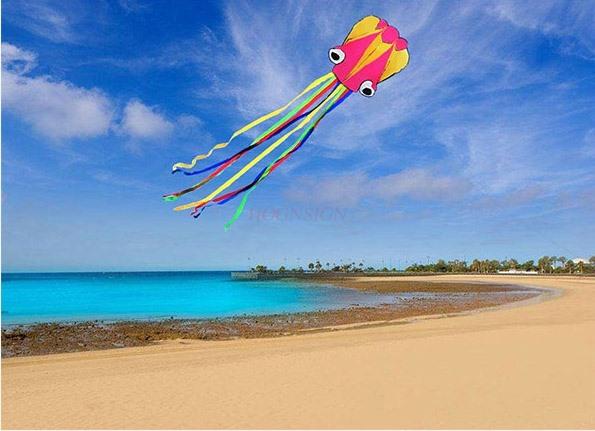 Oktopus Weichdrachen für Kinder und Erwachsene Kleiner Drachen Leicht im Wind zu fliegen Großer und Hochwertiger Neuer Typ Drachen