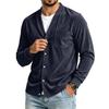 Men's Casual Color Loose Fit Top with Pockets