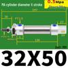 Corrosion Resistant Stainless Steel Pneumatic Cylinder 16-40mm/50-150mm