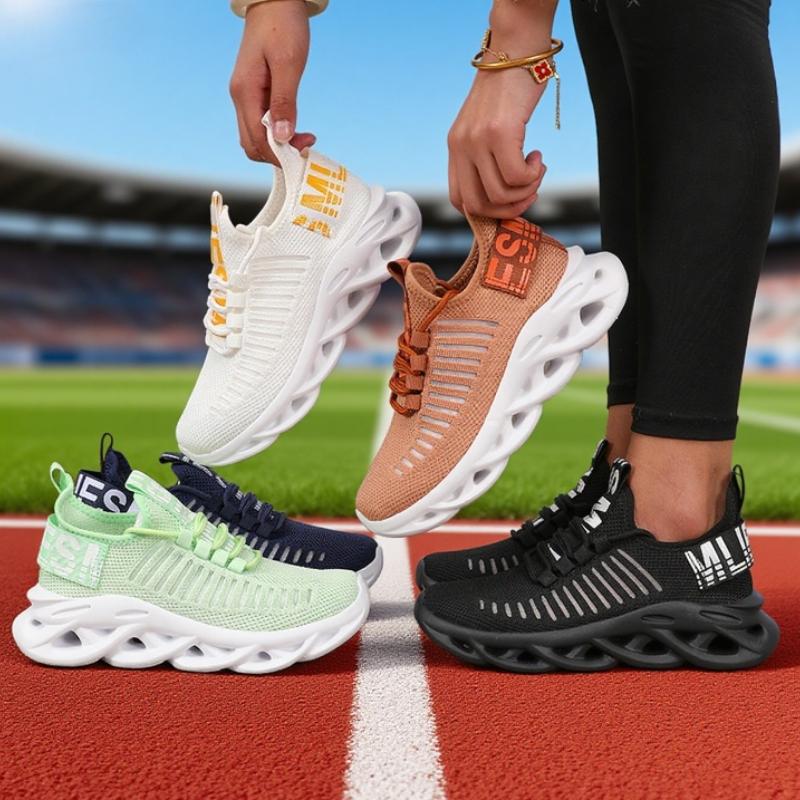 Outdoor Women'S Tennis Shoes Fashion Avant-Garde Rebounding Breathable Sneakers Non Slip Comfortable Classic Women Running Shoes