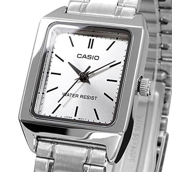 CASIO Standard Cheap Wristwatch Watch Ladies Analog Stainless Silver LTP-V007D-7E