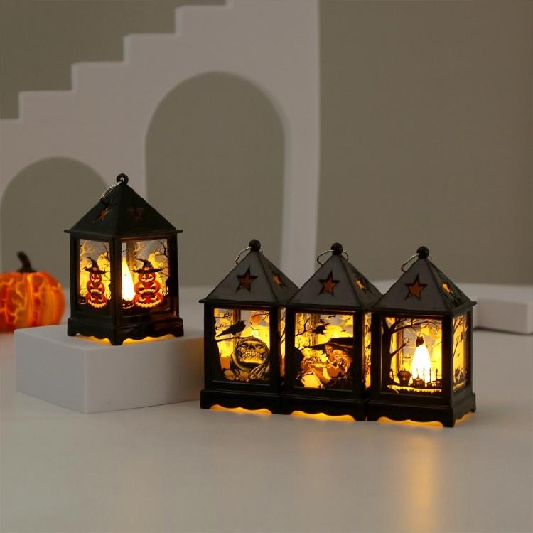 Home Horror Props Kids Toy Halloween Pumpkin LanternsLED GhostLantern LampsLight