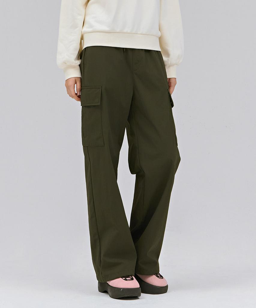 CHASECULT Women'S Wide Bonded Cargo Pants - Khaki