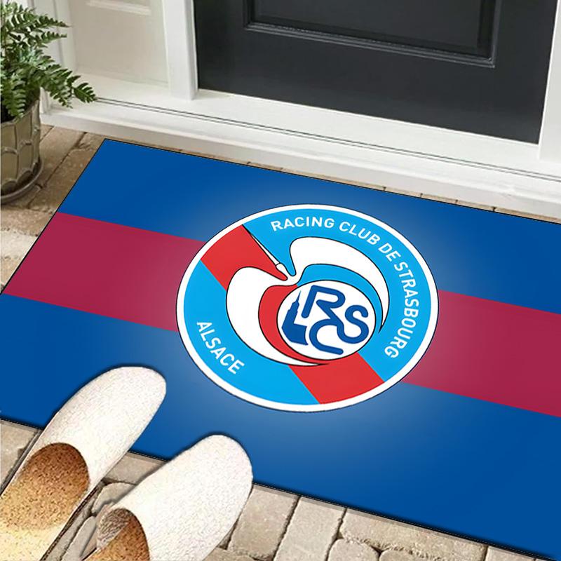 1PC rug Racing Club Strasbourg Crest Carpet, Chair Rug,Area Rug for Office Bedroom living rooms bedroom, Doormat decor Christmas fan gifts