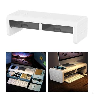 Schreibtisch Computer Monitor Ablage Haltebasis Leichtgewicht mit Aufbewahrungsschublade Diverses