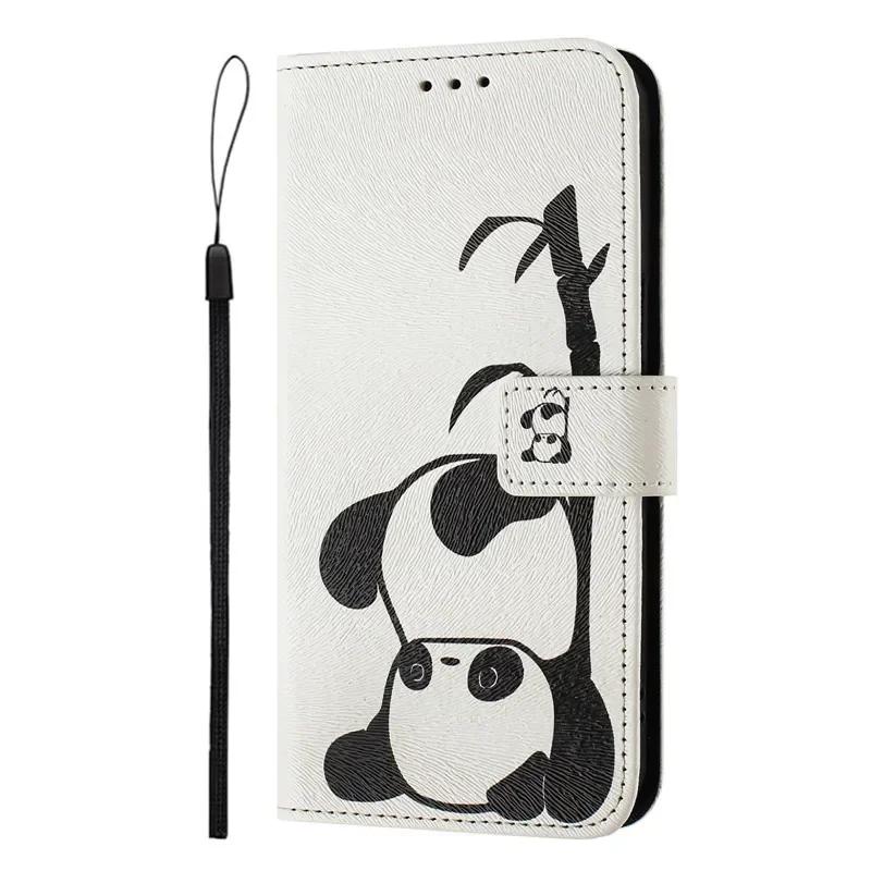 X7 Leather Phone Case for Xiaomi Poco X7 Pro C75 M7 PocoM7 PocoX7 Pro 5G Flip Cover Wallet Magnetic Painted Case Cat Flower Bear