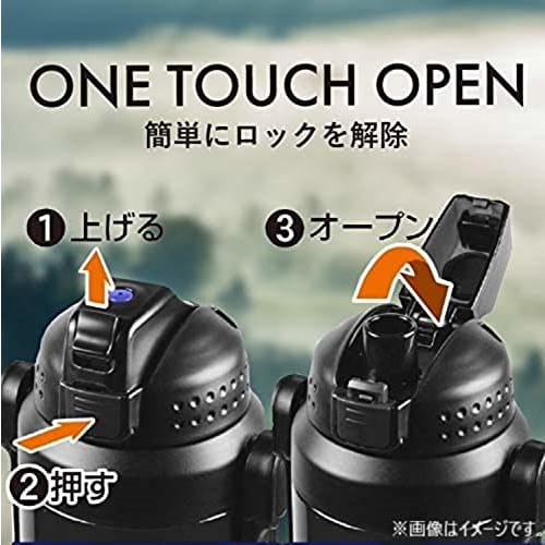 Pearl Metal HB-5664 1.8L Sport Jug, Black, Direct Drinking, with Charger