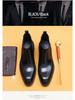 [VIP Exclusive] Men's Black Genuine Leather Martin Boots - Pointed Toe, British Style, Business Casual, High Top Winter Boots